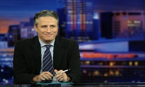 Jon Stewart in His Daily Show.